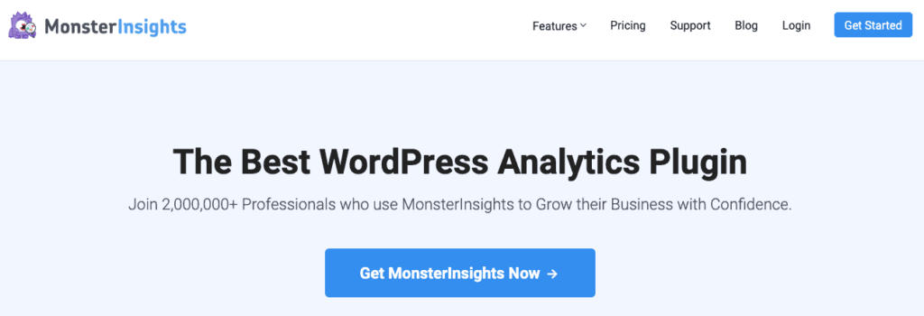 monster insights cta example
